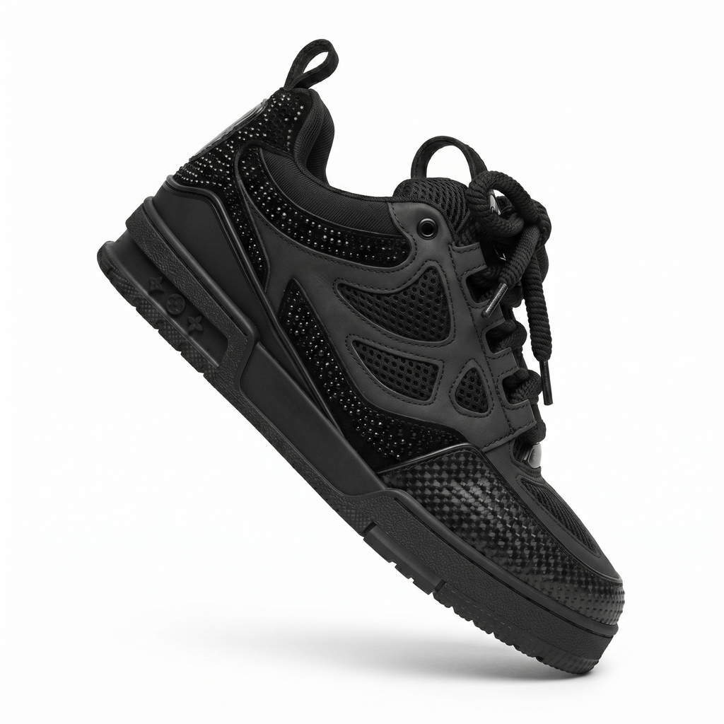 1854 Trainer-Sneaker Schwarz